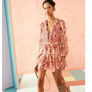 Ulla Johnson Tamara Silk Mini Dress Sz10 $695 price tag attached Brand New tags